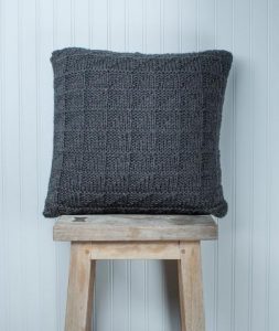 Geometric Pillow Cover Free Knitting Pattern