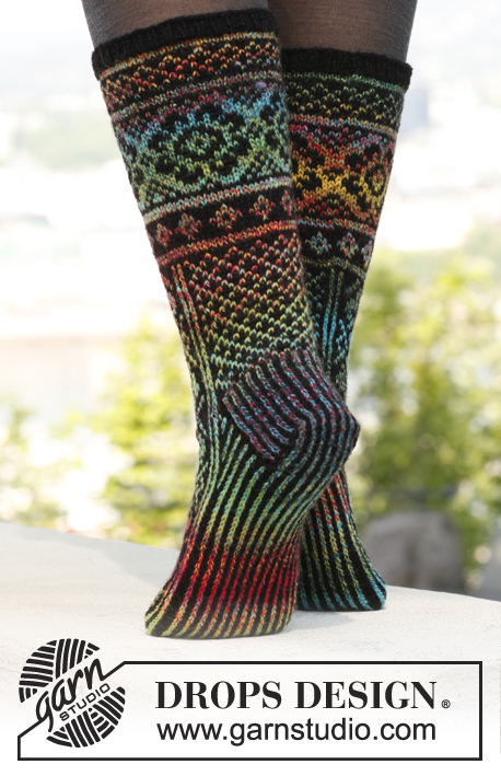 Irish Dream Fair Isle Socks Free Knitting Pattern