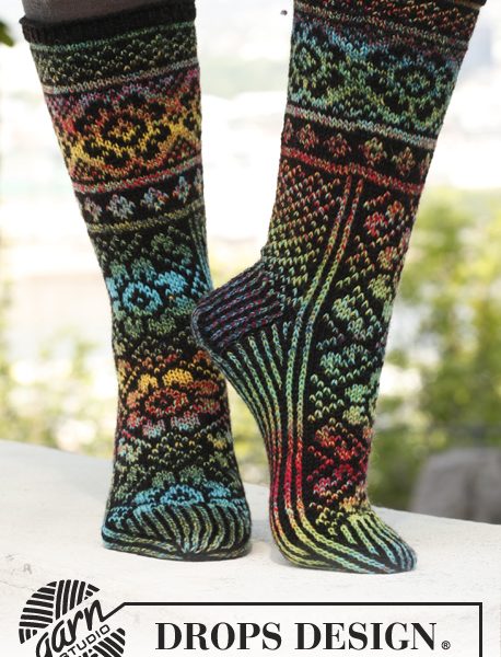 Irish Dream Fair Isle Socks Free Knitting Pattern