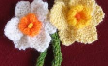 Knitted Daffodil Free Pattern