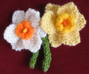Knitted Daffodil Free Pattern