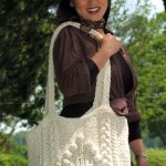 Knitted Flower Bag Free Pattern