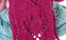 Lace Heart Scarf Free Knitting Pattern