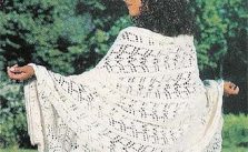 Lacy Leaf Wrap and Beret Free Knitting Pattern
