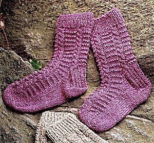 Ladder Twist Socks Free Knitting Pattern