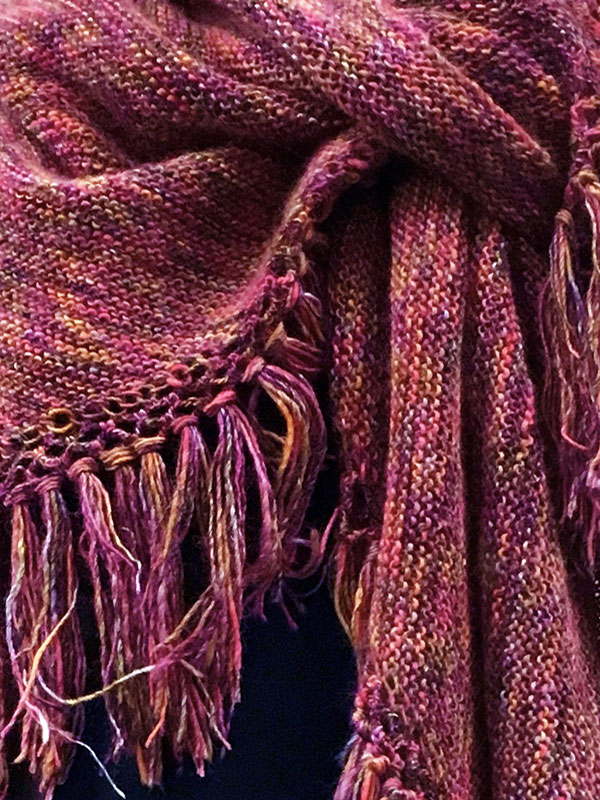 Meadowsweet Easy Garter Stitch Shawl Free Knitting Pattern