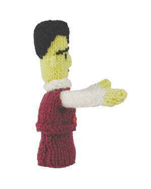 Micky Monster Finger Puppet Free Toy Knitting Pattern