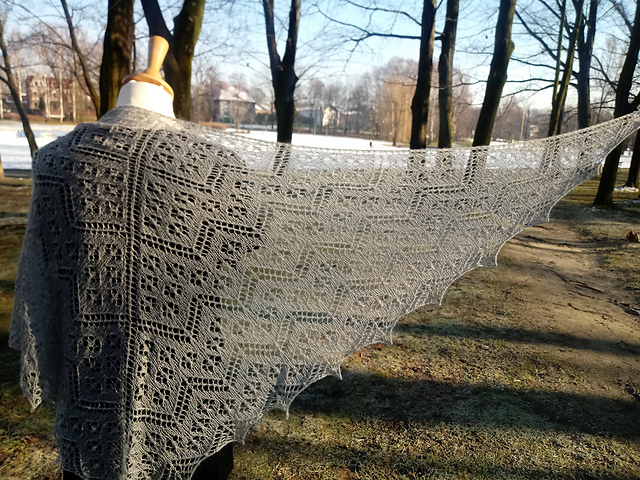 Millefiori Shawl Free Lace Knitting Pattern
