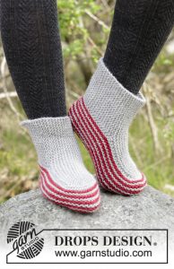 Nanna Garter Stitch Slippers Free Knitting Pattern