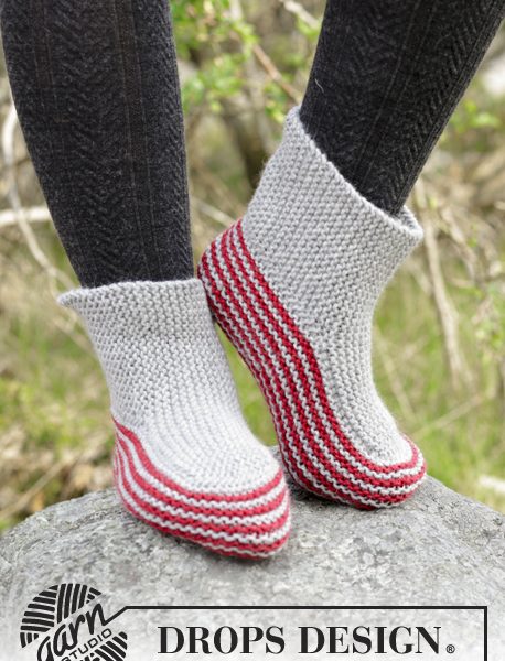 Nanna Garter Stitch Slippers Free Knitting Pattern