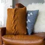 Pumpkin Spice Pillow Free Knitting Pattern