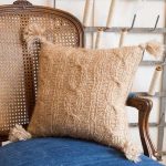 Ribbed Cable Pillow Cover Free Knitting Pattern