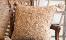 Ribbed Cable Pillow Cover Free Knitting Pattern