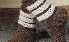 Scrunchy, Slouchy Slipper Socks Free Knitting Pattern