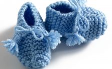 Simple Garter Stitch Booties Free Knitting Pattern
