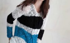 Striped Summer Sweater Free Knitting Pattern