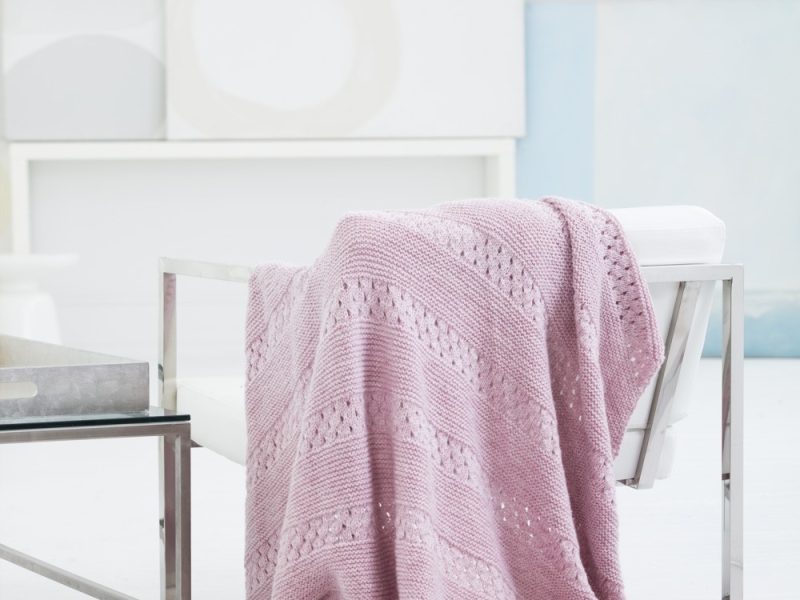 Sweet Eyelet Afghan Free Knitting Pattern