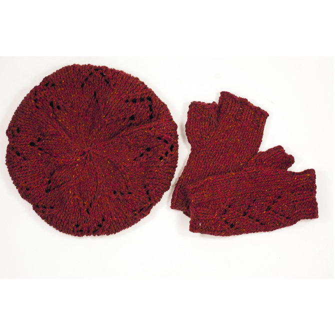 Tivoli Hat and Mitts Free Knitting Pattern