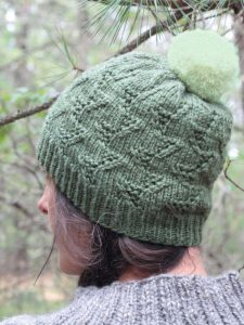 Tributary Eyelet Stitch Hat Free Knitting Pattern