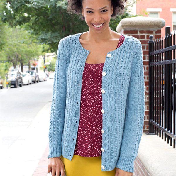 Watson Cabled Cardigan Free Knitting Pattern