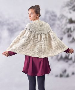 Winter Trellis Shawl Free Knitting Pattern