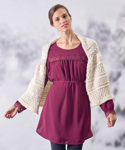 Winter Trellis Shawl Free Knitting Pattern