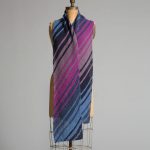 Yarn and Soul Diagonal Striped Scarf Free Pattern