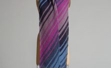 Yarn and Soul Diagonal Striped Scarf Free Pattern