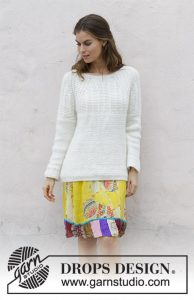 Sweet Pearl Free Sweater Knitting Pattern