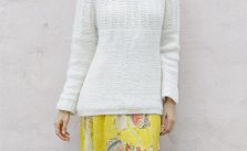 Sweet Pearl Free Sweater Knitting Pattern