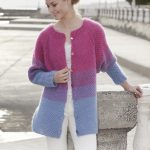 Blackberry Crush Cardigan Free Knitting Pattern for Women to Download.