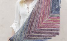 Point the Way Garter Stitch Shawl Free Knitting Pattern