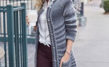 Morning Coffee Car Coat Free Knitting Pattern