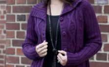 Alpaca Cabled Cardigan Free Knitting Pattern