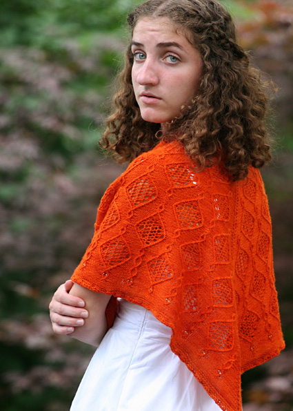 Bauble Lace Shawl Free Knitting Pattern Download