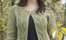 Bobble Vine Jacket Free Knitting Pattern
