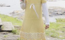 Bright Smile Girl’s Dress Free Knitting Pattern