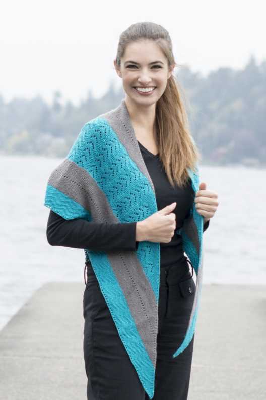 By the Sea Shawl Free Knitting Pattern