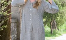 Cabled Tunic Dress Free Knitting Pattern