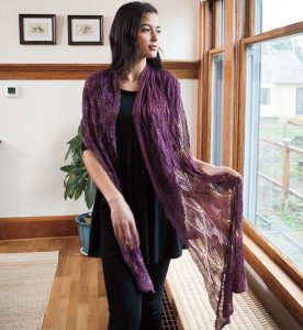 Candle Flame Shawl Free Knitting Pattern