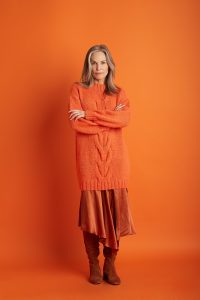 Clementine Pullover with Cables Free Knitting Pattern