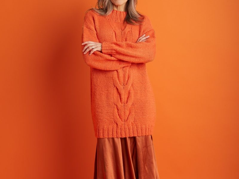 Clementine Pullover with Cables Free Knitting Pattern