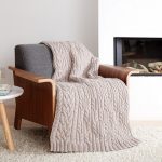 Cross Roads Cable Knit Blanket Free