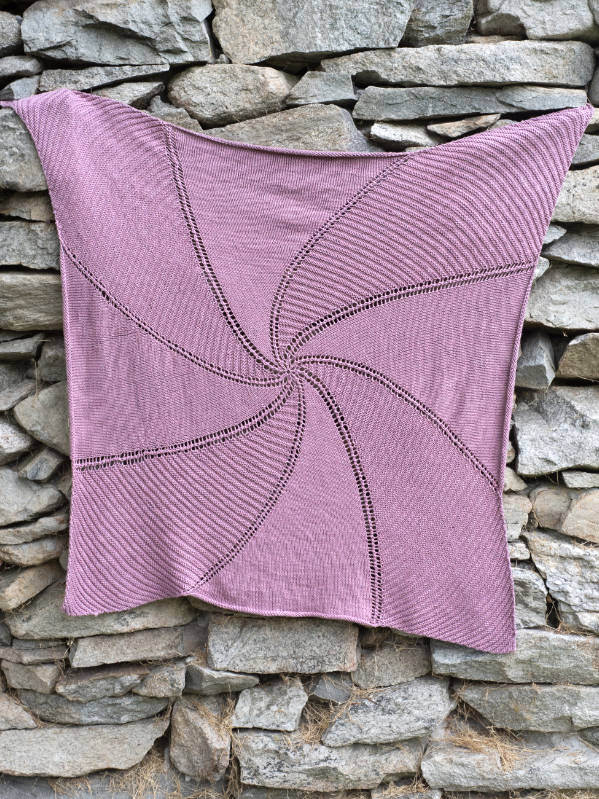 Damariscove Free Lace Baby Blanket Knitting Pattern