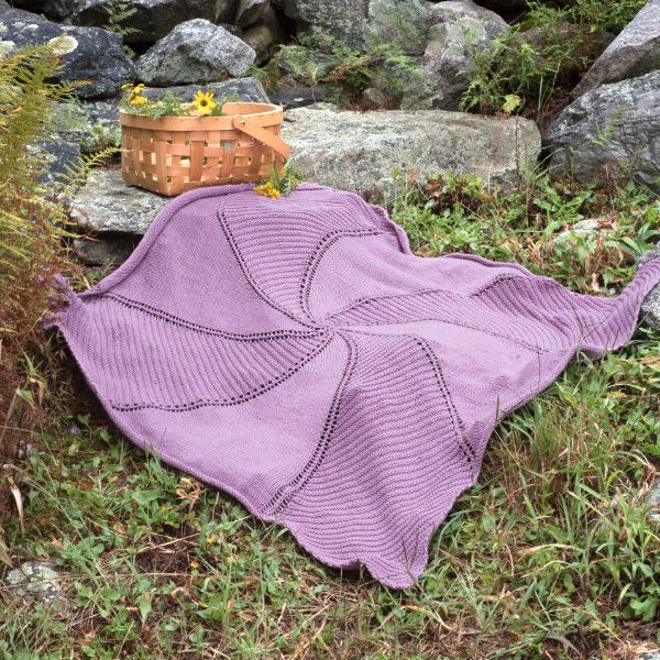Damariscove Free Lace Baby Blanket Knitting Pattern