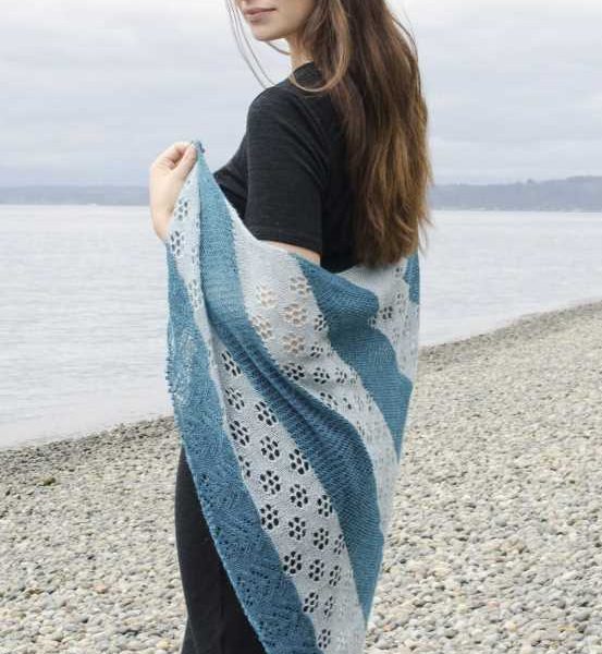 Early Blooms Lace Shawl Free Knitting Pattern