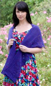 Fingering Rocketship Lace Shawl Free Knitting Pattern Download