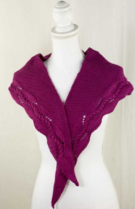 Hampton Shawlette Free Knitting Pattern