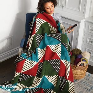 Knit Patchwork Blanket Free Pattern