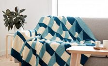 Knit Shadowbox Blanket Free Knitting Pattern
